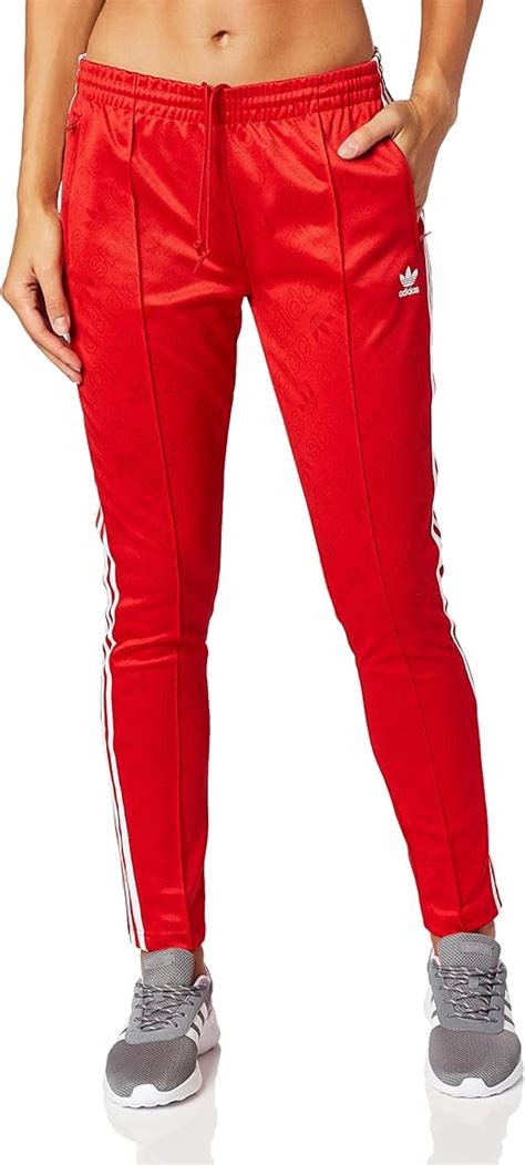 kurze rote adidas hose|adidas rote jogginghose damen.